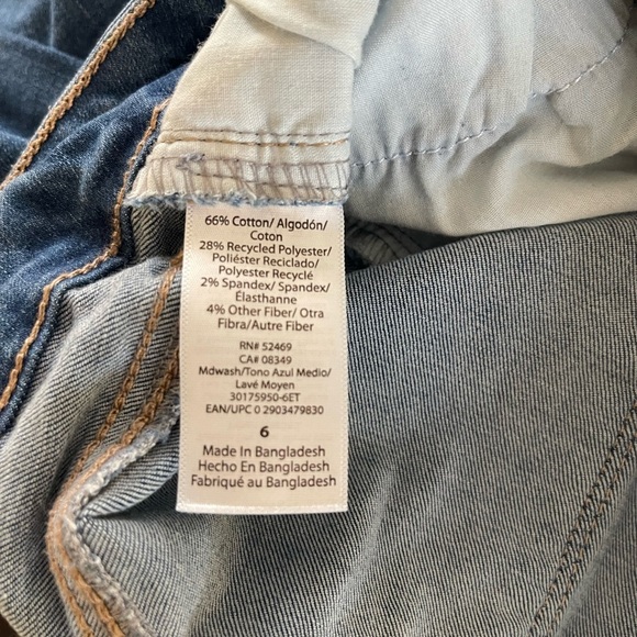 Women’s Denizen jeans, high rise ankle skinny stretch, medium wash, Size 27 - Picture 5 of 5